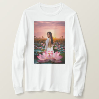 Lotus Radiance: A Blossoming Ballet of Pink and Go T-Shirt