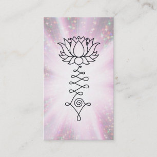 *~*  Lotus Rainbow Sparkle Reiki Energy Healing Business Card