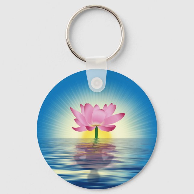 Lotus Reflection Key Ring (Front)