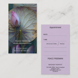 Lotus Reverie Lotus Flower Design Business Card