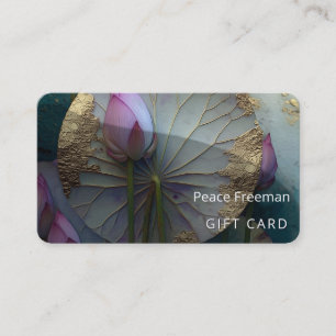 Lotus Reverie Lotus Flower Design Business Card