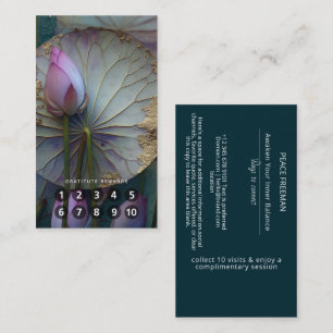 Lotus Reverie Lotus Flower Design Business Card