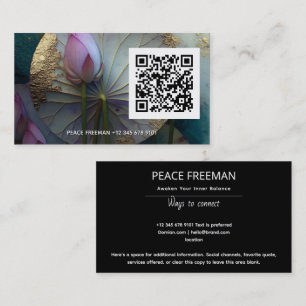 Lotus Reverie Lotus Flower Design Business Card