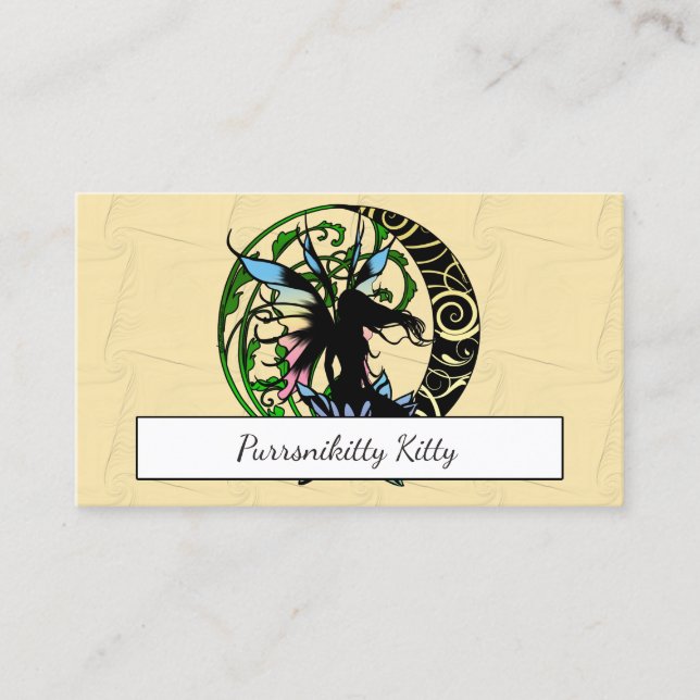 Lotus Shadow Fairy Business Card (Front)