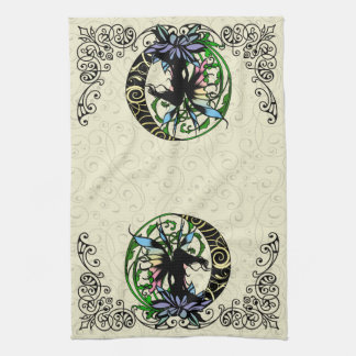 Lotus Shadow Fairy Tea Towel