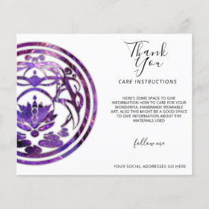 Lotus Stillness Purple Mandala Design Flyer