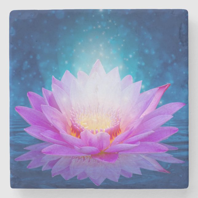 Lotus Stone Coaster (Front)