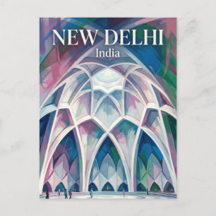 Lotus Temple India Postcard