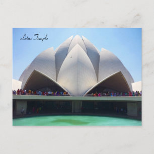 lotus temple postcard