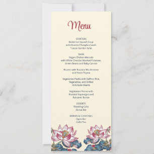 Lotus Tibetan Art Style Wedding  Invitation