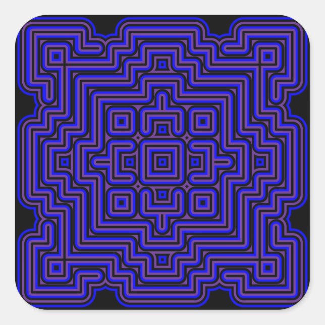 Lotus Tile Square Sticker (Front)