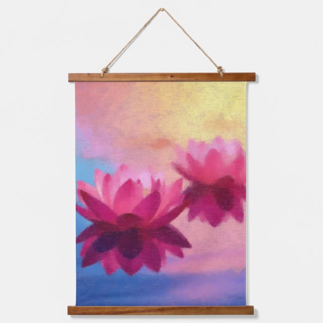 Lotus Vibrant Hanging Tapestry (Front)