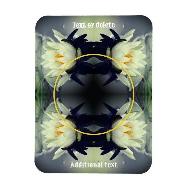 Lotus Water Lily Flower Create Your Own Photo Magnet (Vertical)