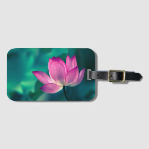 Lotus Water Lily Flower Luggage Tag