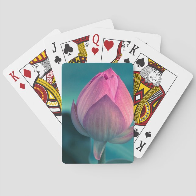 Lotus Water Lily Flower Playing Cards (Back)