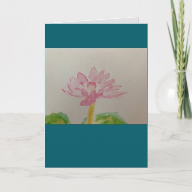 Lotus! Watercolor / card (Front)