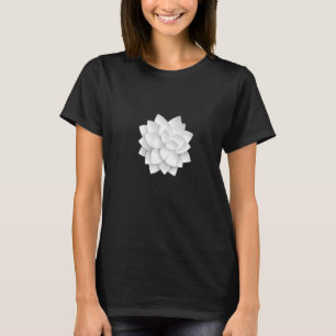Lotus White Meditation Spiritual Flower Yoga T-Shirt