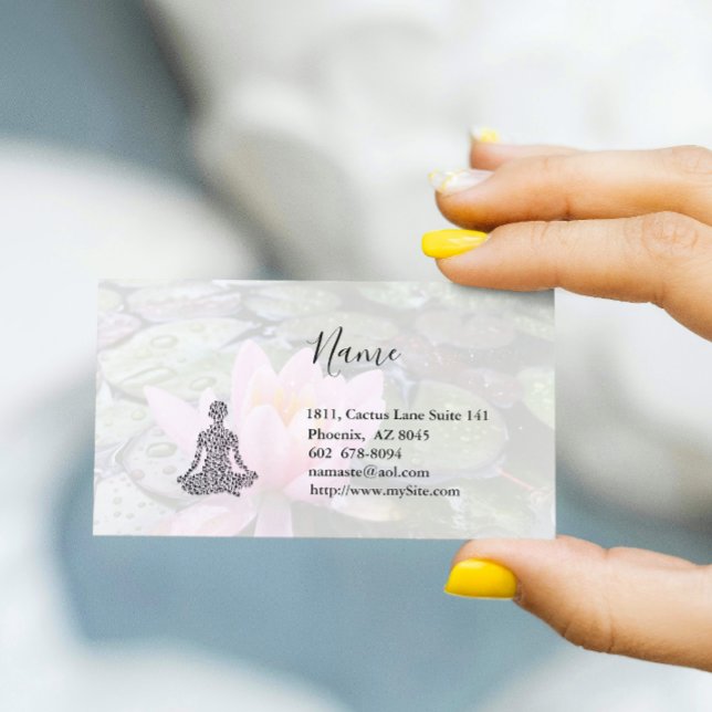 Lotus Yoga 2 Business Card (Creator Uploaded)