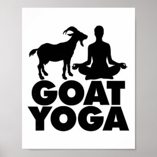 Lotus Yoga Pose Goat Yoga _1 Poster