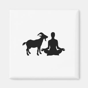Lotus Yoga Pose Goat Yoga  Magnet