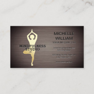 Lotus   Yoga Studio   Instructor Business Card