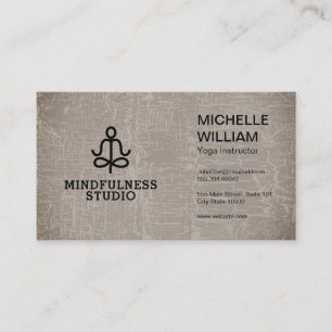 Lotus   Yoga Studio   Instructor Business Card