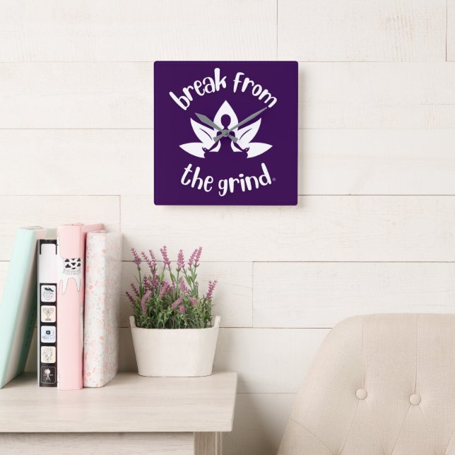 Lotus Yoga (White) Clock (Reading Room)