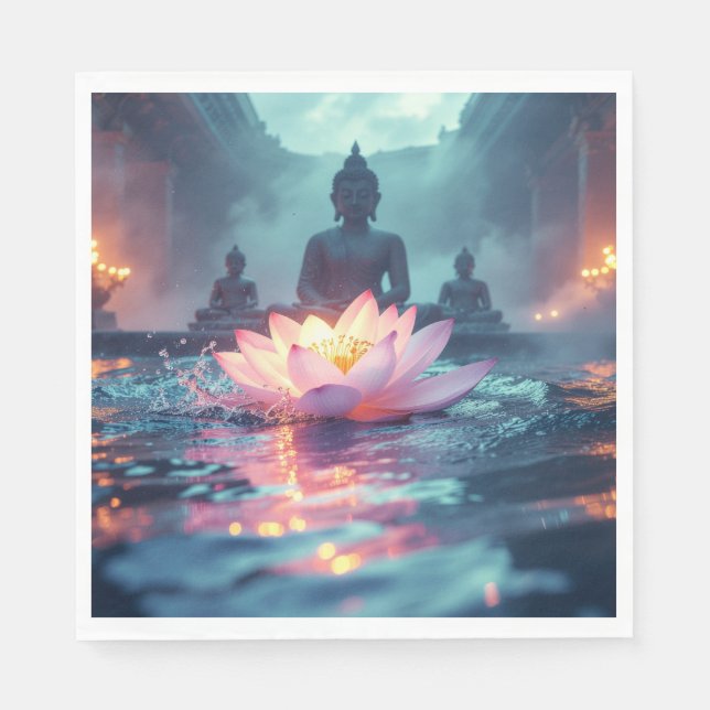 LOTUS - ZEN BUDDHISM NAPKIN (Front)