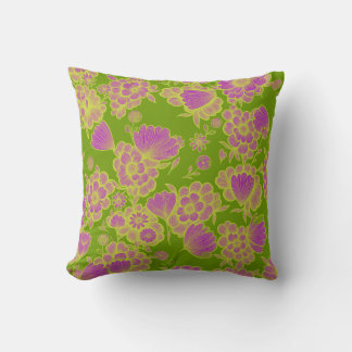 Lou Green 💚💜 Baroque Floral Cushion