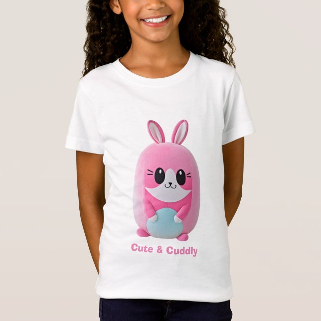 "Lou Lou". A cuddly, pink creature T-Shirt (Front)
