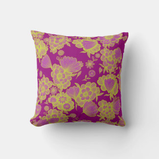 Lou Pop 💜💛 Baroque Floral Cushion