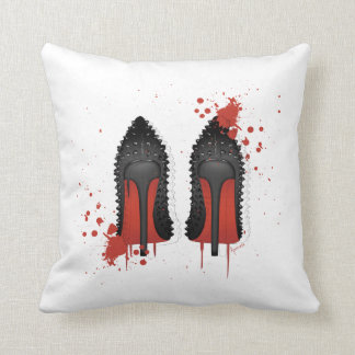 LOUBOUTIN spatters & drips Cushion