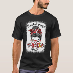 Loud And Proud Ball Bestie Messy Bun Bleached T-Shirt