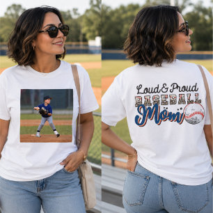 Loud and Proud Baseball Mum, Player's Photo Tri-Blend Shirt