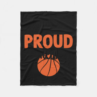 Loud And Proud Basketball Mum - Funny Quotes  Fleece Blanket
