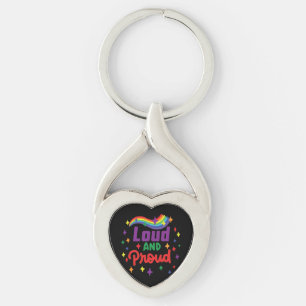 Loud And Proud LGBTQ Key Ring