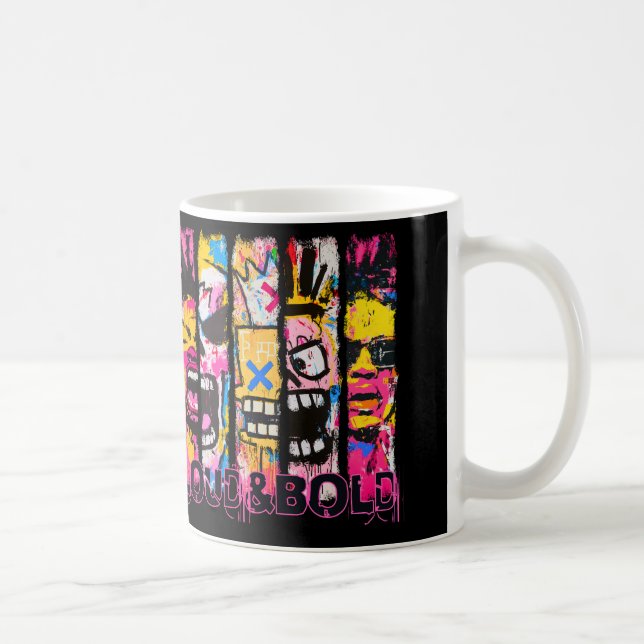 Loud & Bold – Graffiti Street Art Design Coffee Mug (Right)