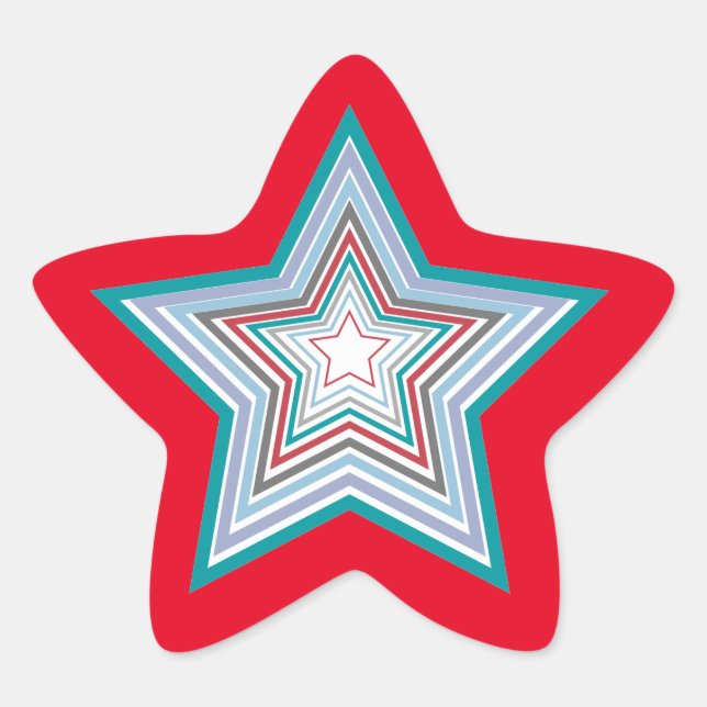 Loud fun Christmas star Sticker (Front)