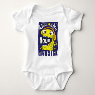 Loud monster baby bodysuit