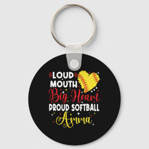 Loud Mouth Big Heart Proud Softll Amma Mother's Da Key Ring