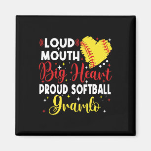 Loud Mouth Big Heart Proud Softll Gramlo Mother's Magnet