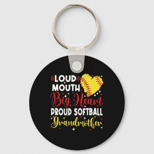 Loud Mouth Big Heart Proud Softll Grandmother Moth Key Ring