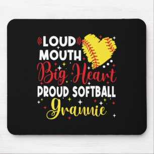 Loud Mouth Big Heart Proud Softll Grannie Mother's Mouse Pad
