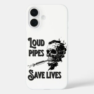 Loud pipes save lives iPhone 16 case