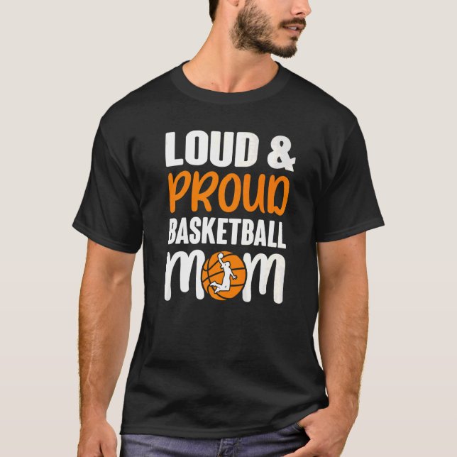 Loud & Proud Cute Basketball Mum Premium T-Shirt (Front)