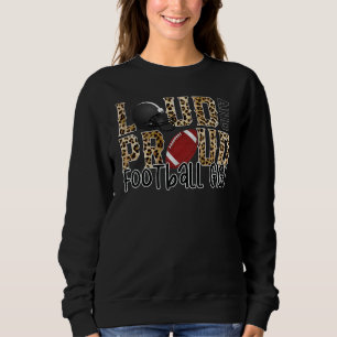 Loud Proud Football Gigi Leopard Football Grandma Sweatshirt