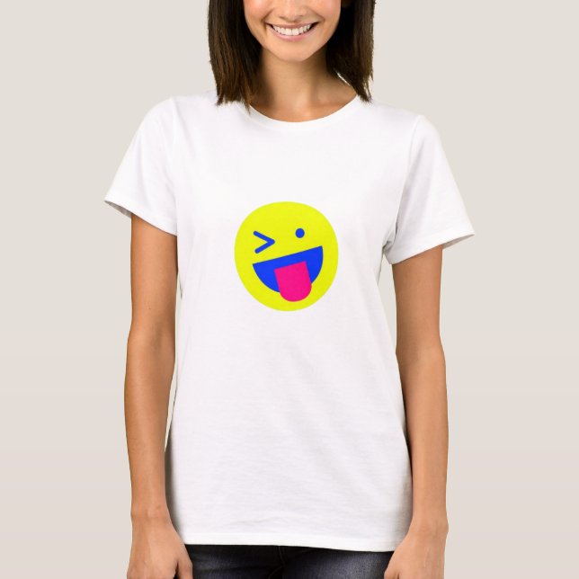Loud & Proud: Pink, Yellow & White Funny T-Shirt ( (Front)