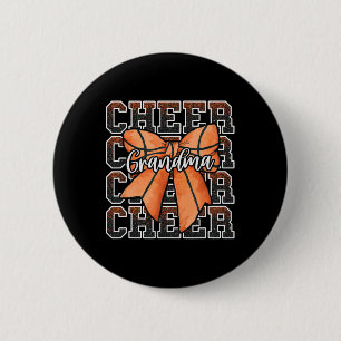 Loud Proud Sketll Cheer Grandma G-ma Bow Sport Tea 6 Cm Round Badge