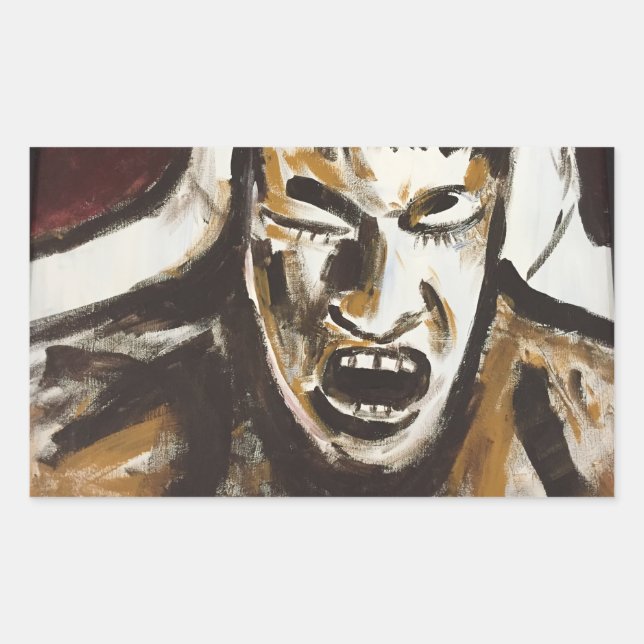 Loud Rectangular Sticker (Front)