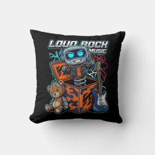 Loud Rock Music Robot Cushion